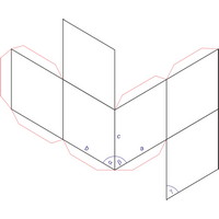 Paper model of rhombohedral lattice (1877×1558 px)