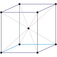 Body-centered cubic unit cell (1103×989 px)
