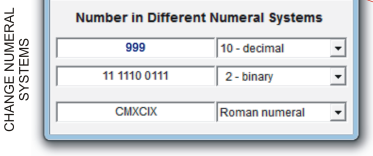 UN Converter: Change numeral systems