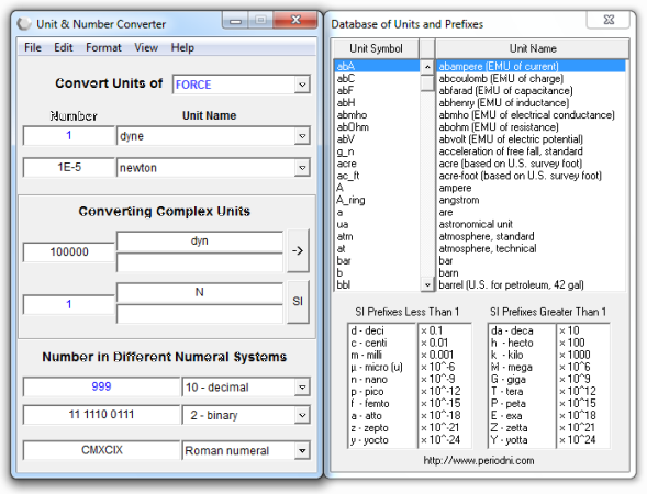 Unit and Number Converter