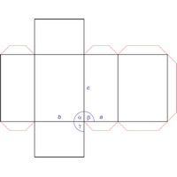 Paper model of orthorhombic lattice (1763×1384 px)