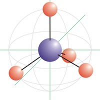 Tetrahedral molecular geometry (980×980 px)