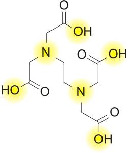 Struktura etilendiamintetraoctene kiseline