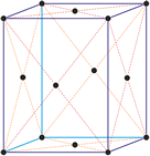 Bravais lattice - Face-centered orthorhombic lattice